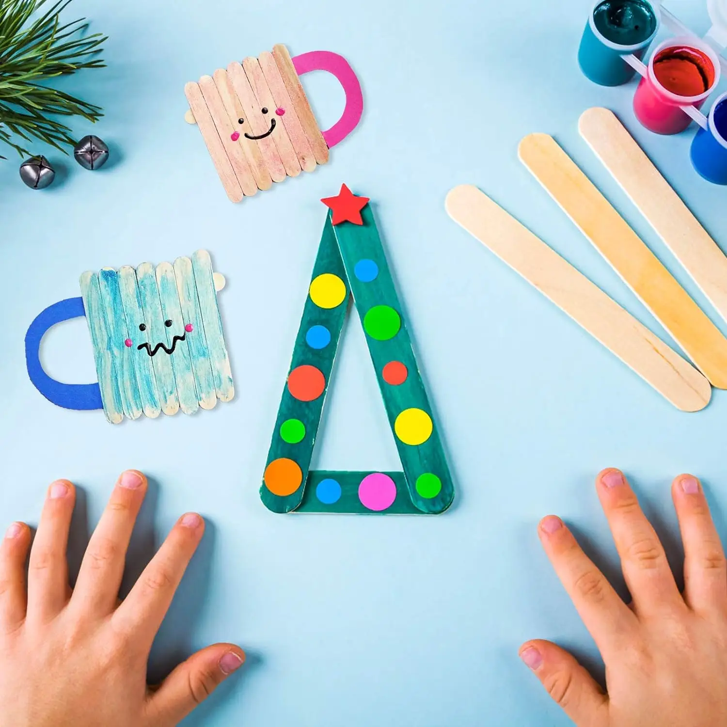 Resin Epoxy Stirring Sticks 10cm Wooden Popsicle Ice Cream Sticks 50/100/150Pcs DIY Handmade Home Art Classroom Supplies thumbnail 6