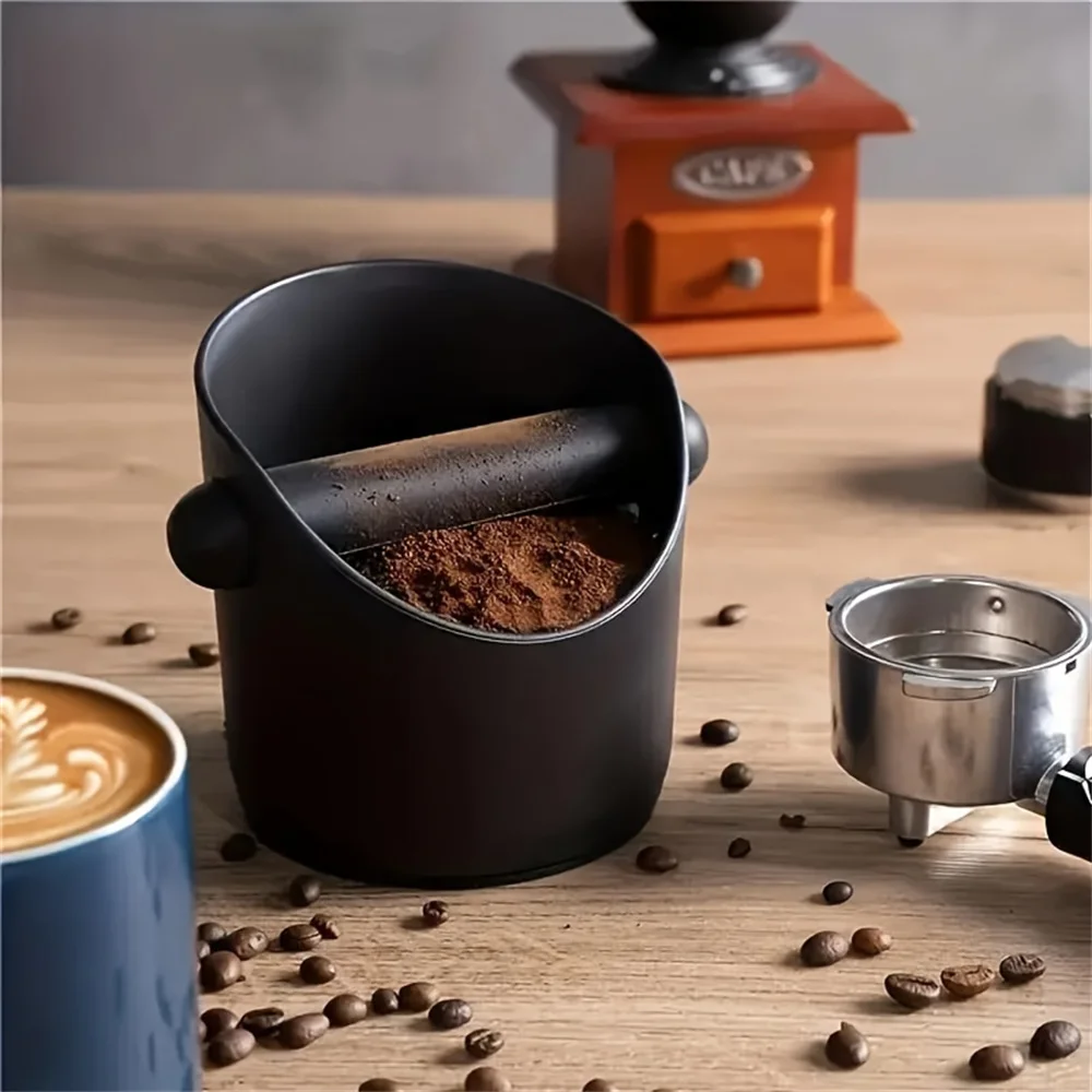 Shock-Absorbent Coffee Knock Box Anti-slip Espresso Dump Bin For Coffee Grounds with Removable Knock Bar Coffee Grind Waste Bin thumbnail 2