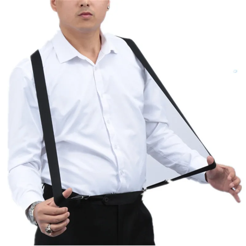 High Quality Men Women Solid Colorful Elastic Suspender Y-Back Brace Adjustable Straps Wedding Party Daily Accessories 2.5x110cm thumbnail 3