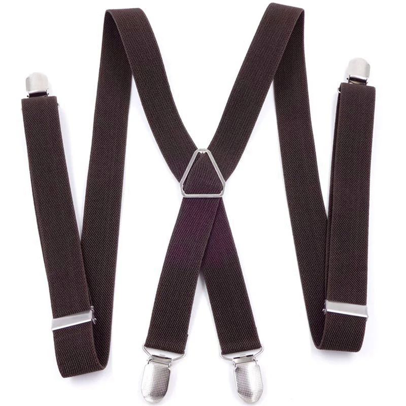 High Quality Men Women Solid Colorful Elastic Suspender Y-Back Brace Adjustable Straps Wedding Party Daily Accessories 2.5x110cm thumbnail 5