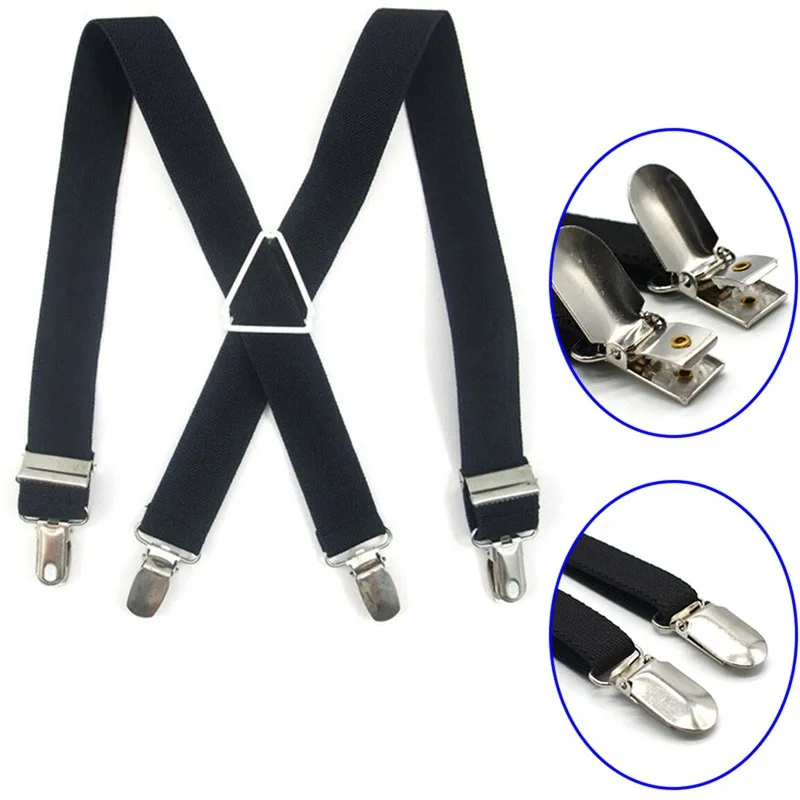 High Quality Men Women Solid Colorful Elastic Suspender Y-Back Brace Adjustable Straps Wedding Party Daily Accessories 2.5x110cm thumbnail 4