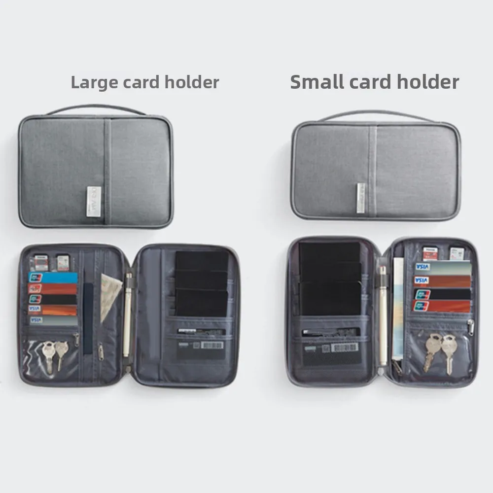 Large Capacity Passport Bag Purse Portable Travel Wallet Card Holder Multifunctional Card Storage Bag Travel Accessories thumbnail 4