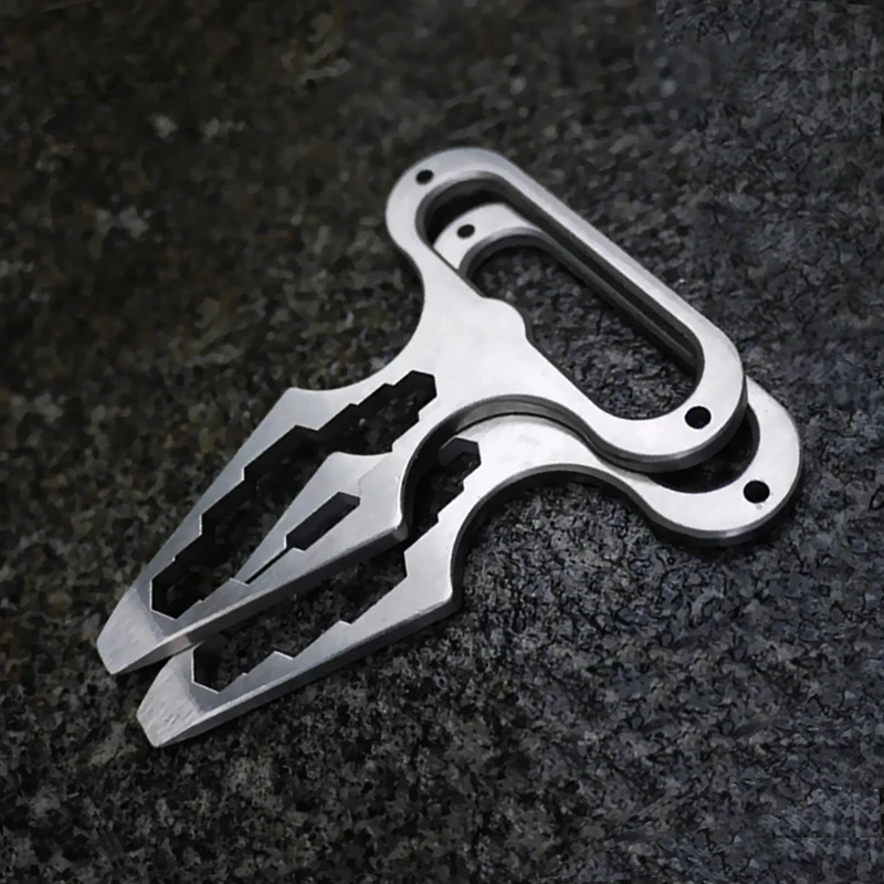 Self Defense Weapons Outdoor EDC Survival Tool Defence Personal Keychian Stinger Bottle Combination Opener Wrench for Men Women thumbnail 3