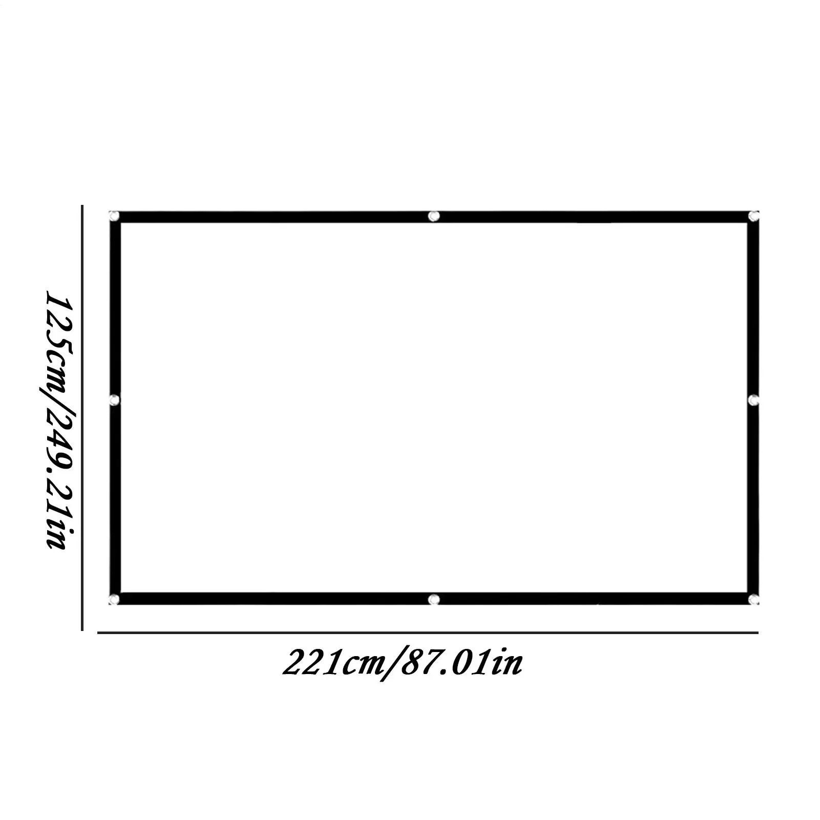 Outdoor Projector Screen Portable Foldable Video Equipment Magnetic Roll-up Large Theater Screen for Indoor Camping RV Backyard thumbnail 6
