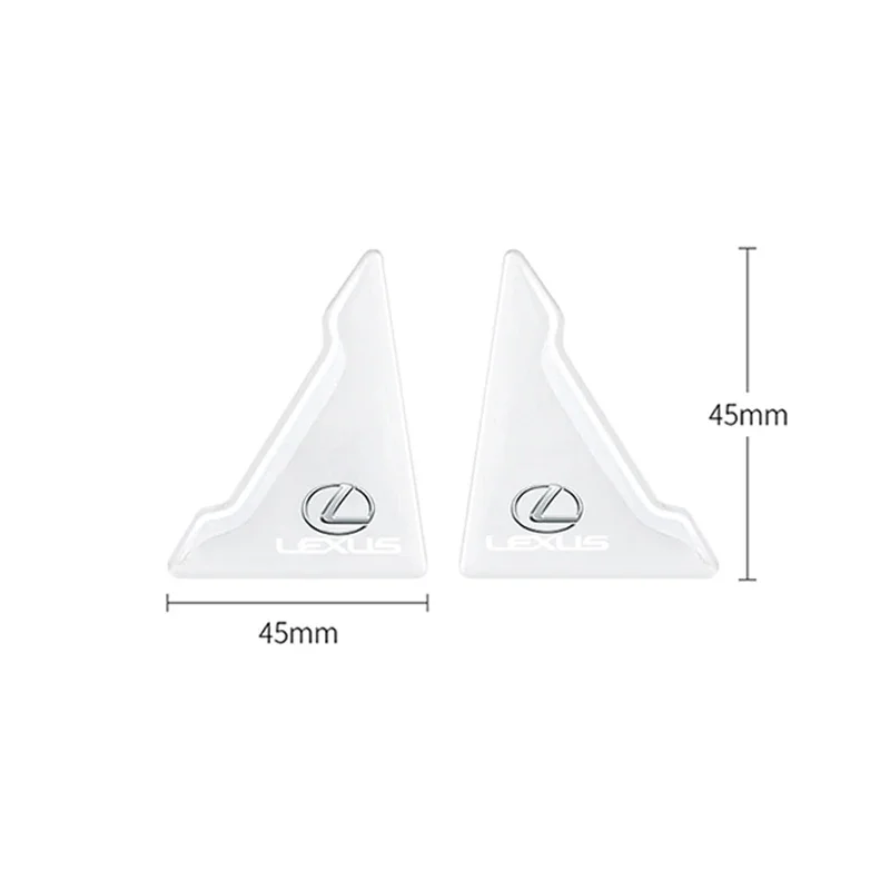 2/4Pcs Silicone Car Door Corner Cover Anti-scratch Stickers For Lexus GS IS LS500h ES260 ES300h RX350h NX260 UX260 LM LC RZ450e thumbnail 6