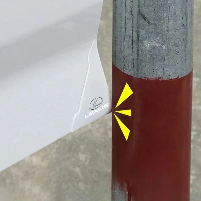 2/4Pcs Silicone Car Door Corner Cover Anti-scratch Stickers For Lexus GS IS LS500h ES260 ES300h RX350h NX260 UX260 LM LC RZ450e thumbnail 4