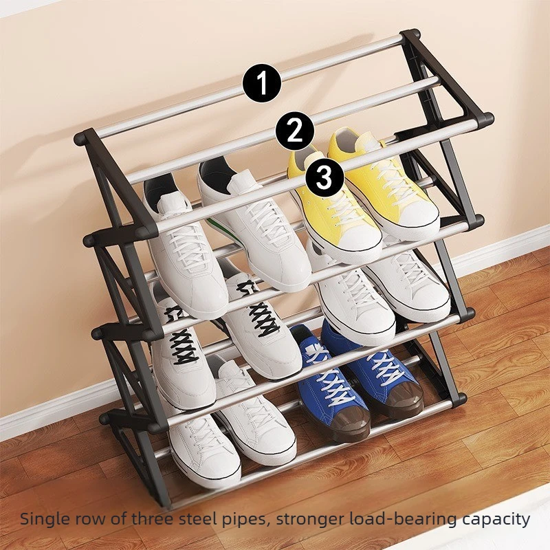 Simple Multi-layer Shoe Rack Dormitory Storage Shoe Cabinet Simple Assembly Home Entrance Dust-proof Indoor Storage Rack thumbnail 4