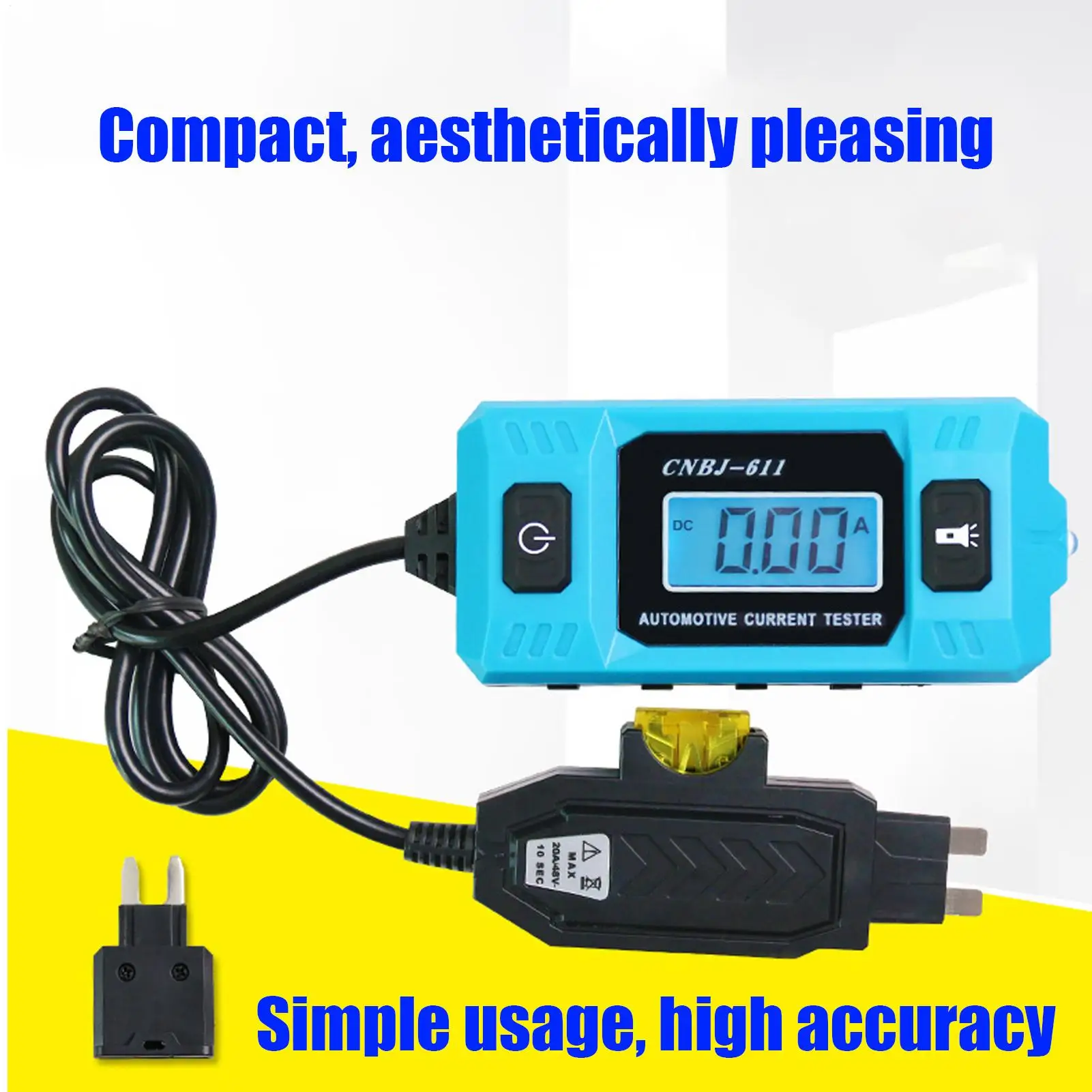 Portable Automotive Fault Probe Tester High Accuracy Current Detector CarProfessional Repair  Circuit Diagnostic Tool Suitable