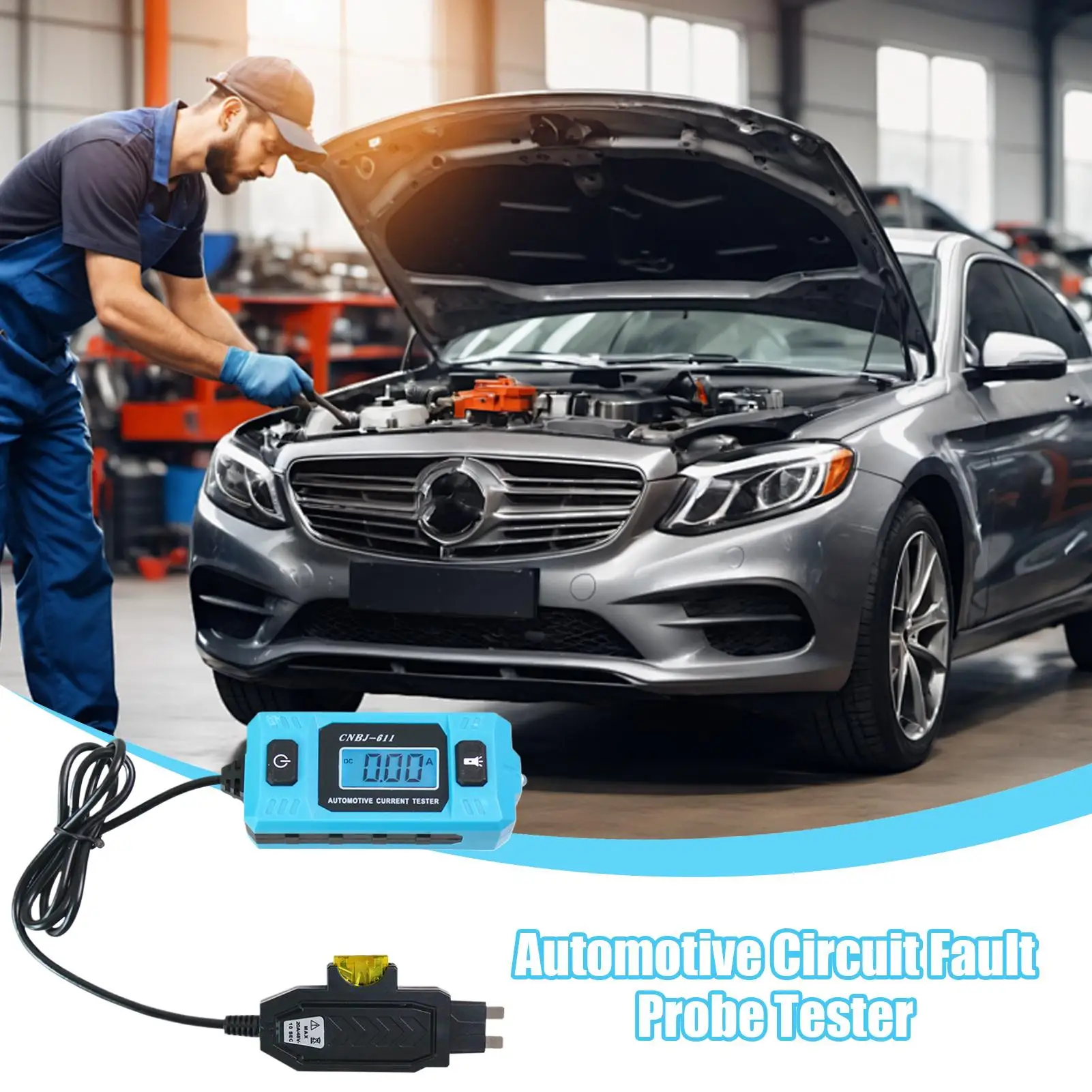 Portable Automotive Fault Probe Tester High Accuracy Current Detector CarProfessional Repair  Circuit Diagnostic Tool Suitable thumbnail 2