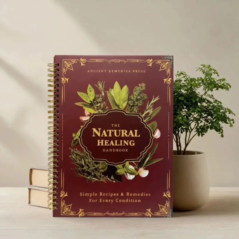 Natural Healing Manual Spiral Binding Guide Herbal Therapy and Overall Health Support philosophy books thumbnail 3