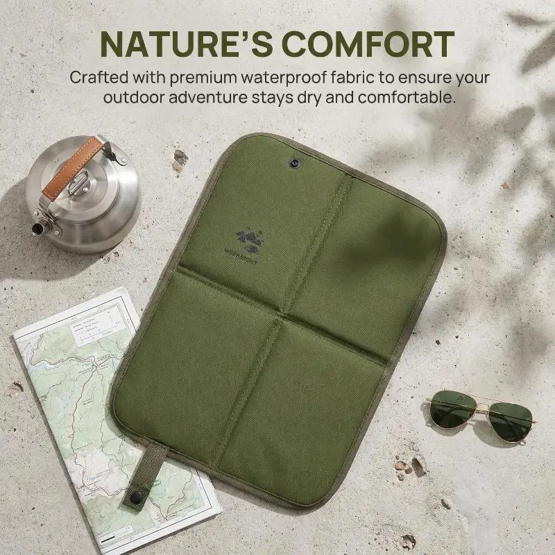 Outdoor Foldable Sitting Pad 600D Oxford Waterproof Cushion Lightweight Compact Picnic Mat for Beach Travel Camping thumbnail 4
