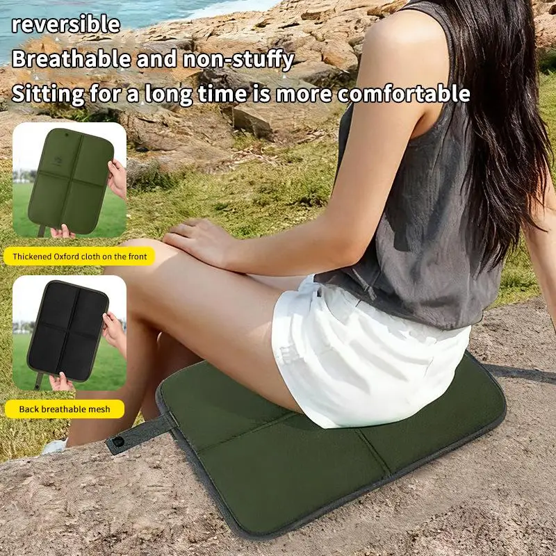 Outdoor Foldable Sitting Pad 600D Oxford Waterproof Cushion Lightweight Compact Picnic Mat for Beach Travel Camping thumbnail 2