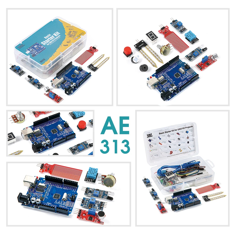 Basic Starter Kit for Arduino Uno R3 Projects Electronic Components Kit with R3 Board DIY Electronics Set with Tutorial thumbnail 4