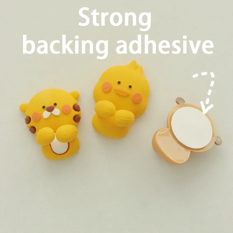 2PCS Adhesive Cartoon Mobile Phone Cable Organizer for Type C Charging Data Wire Holder Protector Storage Clips Cable Management thumbnail 4