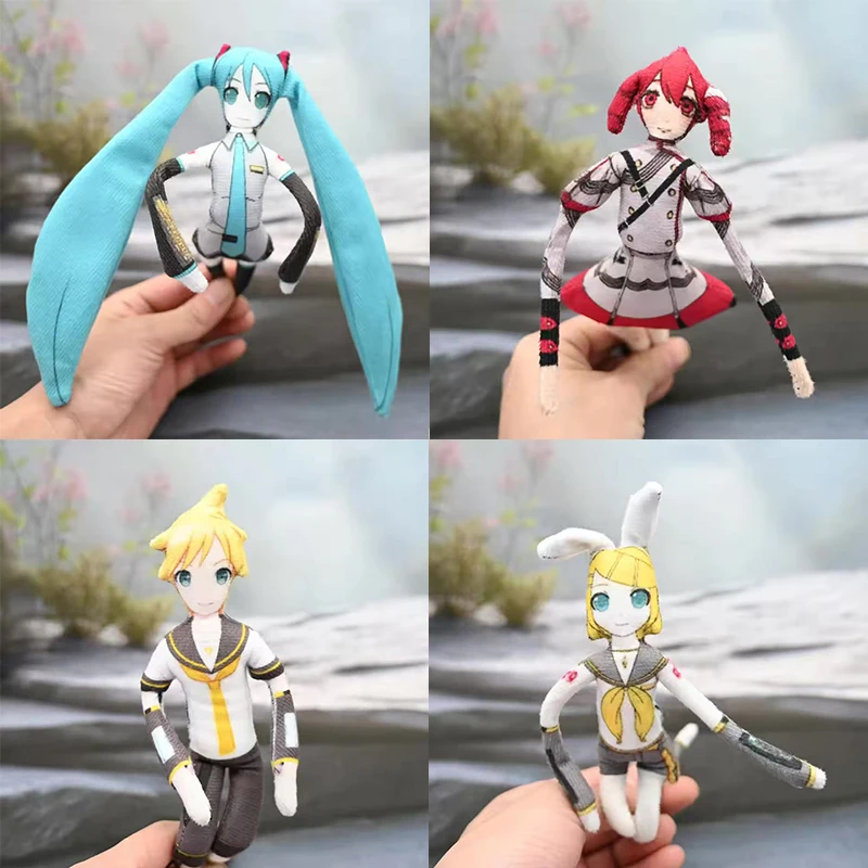 Anime Kasane Teto Mizuki Len Rin Cosplay Doll Stuffed Mascot Twistable Shape Body Wire Skeleton Action Dolls Accessories thumbnail 2