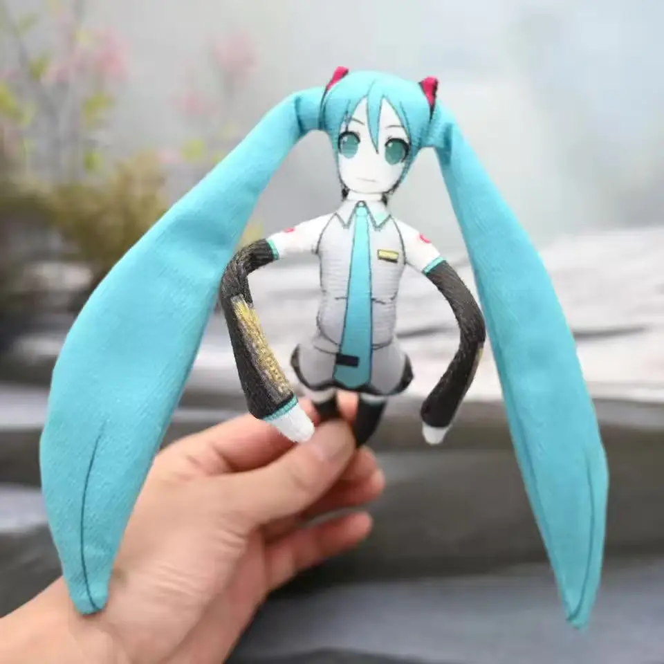 Anime Kasane Teto Mizuki Len Rin Cosplay Doll Stuffed Mascot Twistable Shape Body Wire Skeleton Action Dolls Accessories thumbnail 4