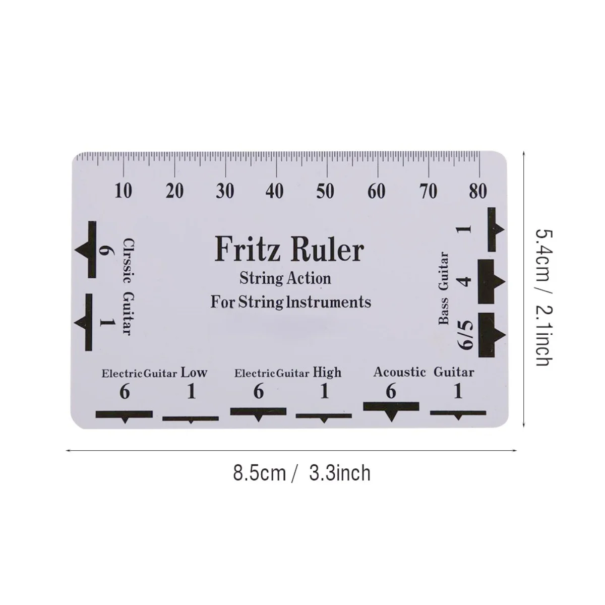 Guitar String Height Measurement Tool Multifunctional Guitar Specification Ruler Card Luthier Tool String Instrument Accessories thumbnail 2
