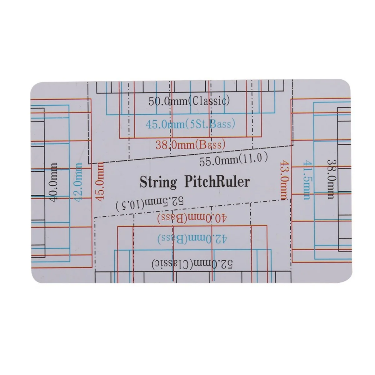 Guitar String Height Measurement Tool Multifunctional Guitar Specification Ruler Card Luthier Tool String Instrument Accessories thumbnail 3
