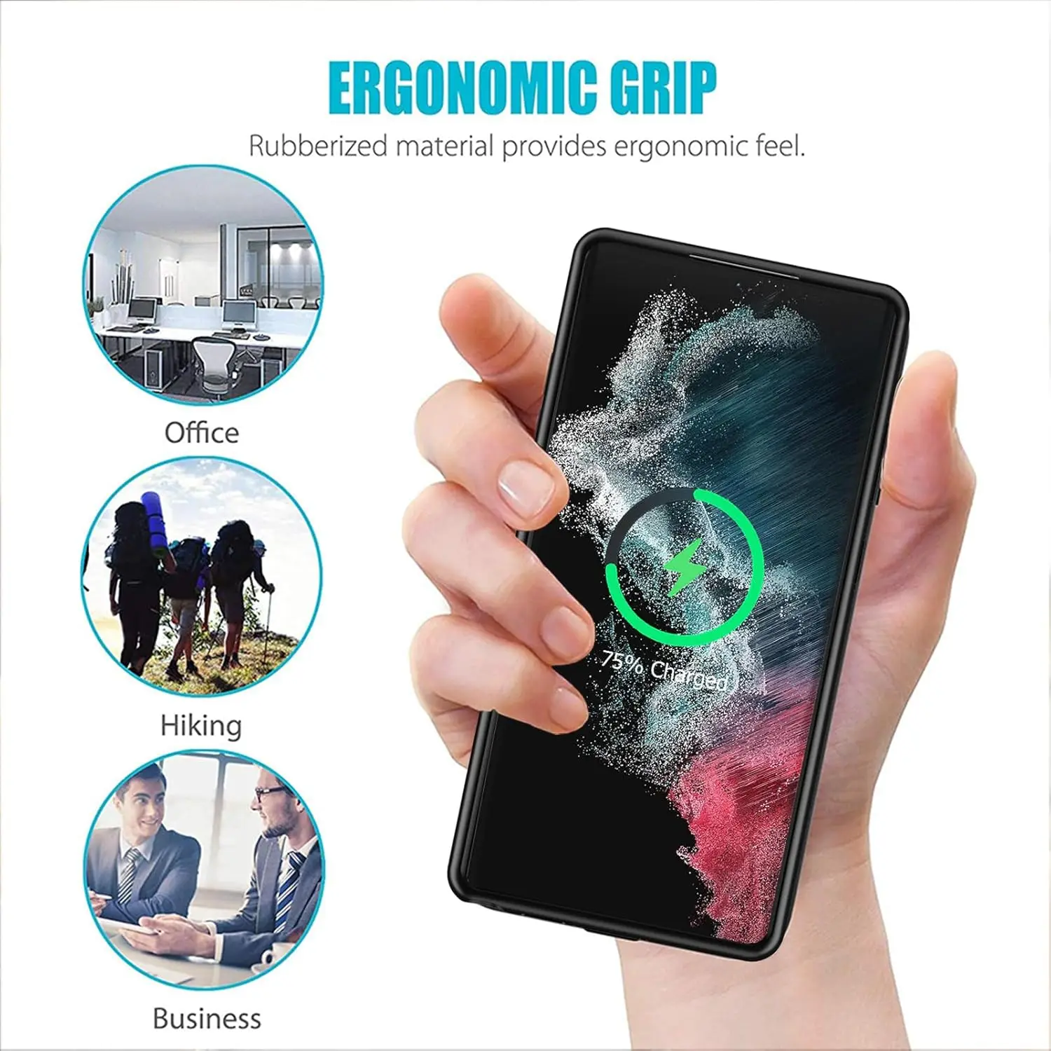 Travel Fashion 10000mAh Wireless Charging for Samsung Galaxy S26 Ultra S25 Plus S24 S23 FE S22 Power Bank Battery Charger Case thumbnail 3