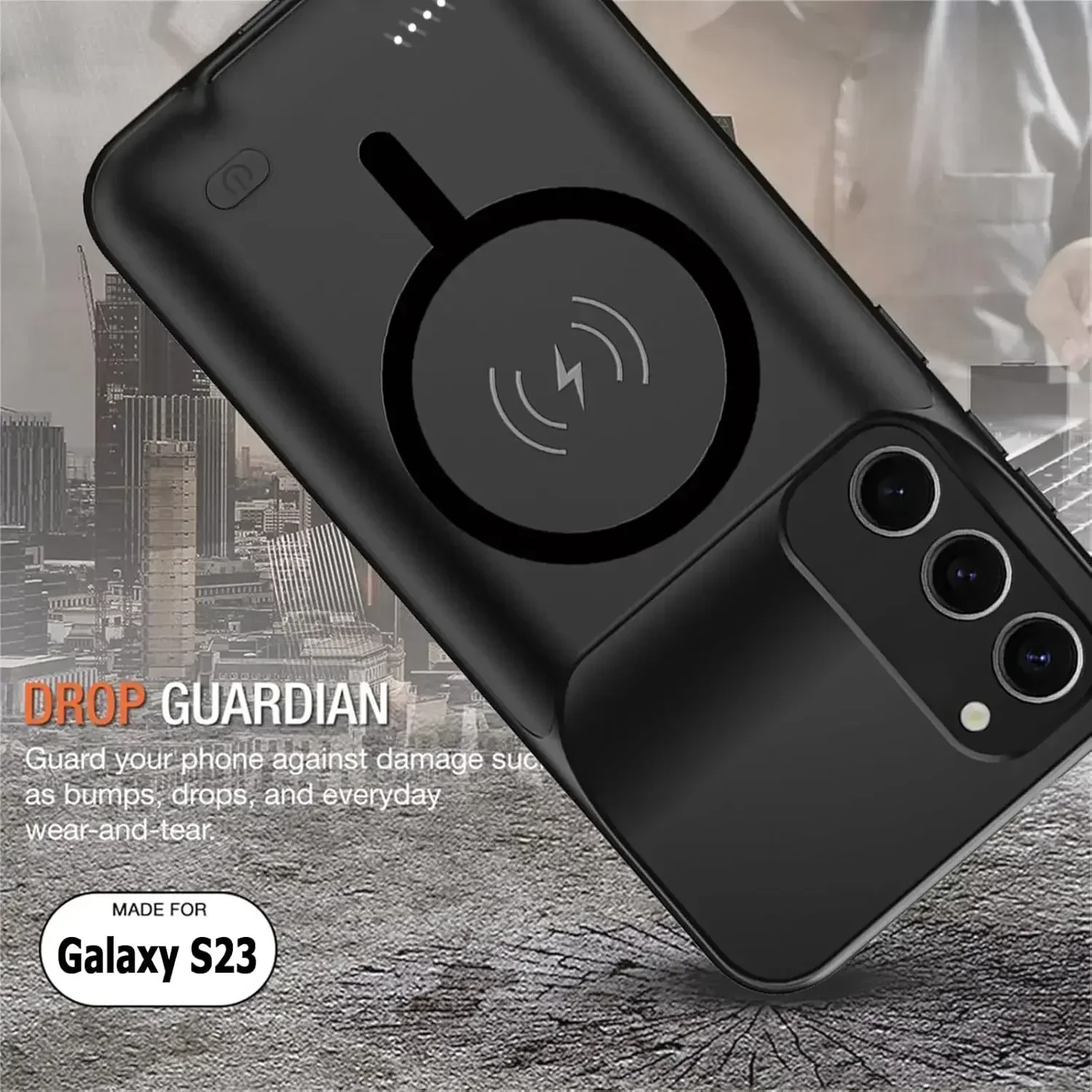 Travel Fashion 10000mAh Wireless Charging for Samsung Galaxy S26 Ultra S25 Plus S24 S23 FE S22 Power Bank Battery Charger Case thumbnail 6