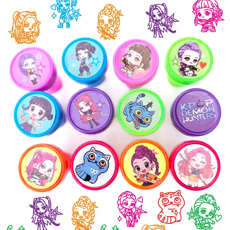 12pc/24pc Kids Stamp Set Birthday Party Favors DIY Painting Teaching Tool Photo Album Decorations Party Bag Fillers thumbnail 4