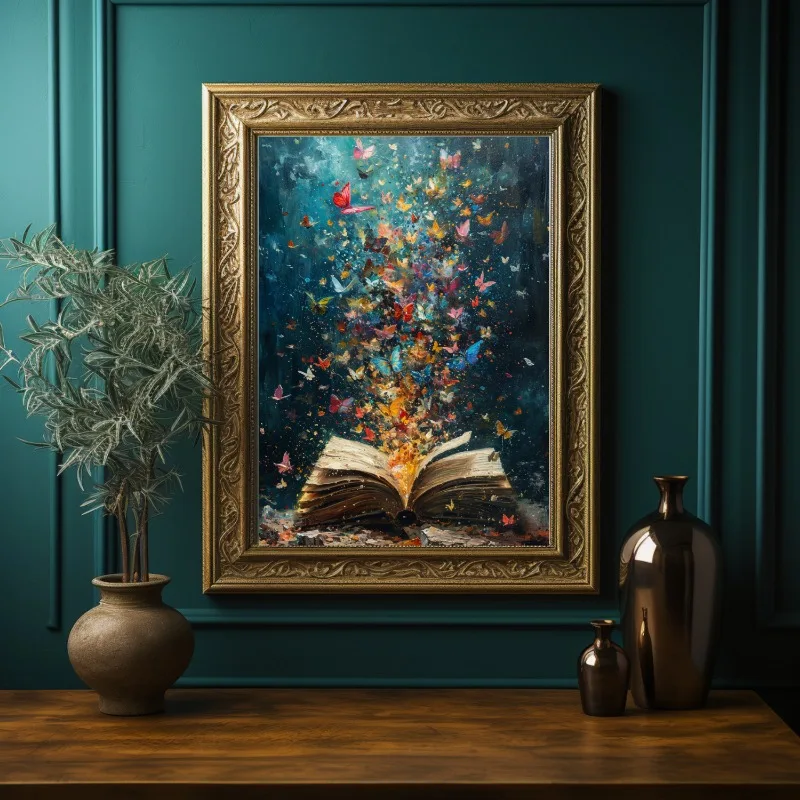 Vintage Dark Academia Bookstore Poster Witchy Book Bookish Canvas Painting Wall Art for Library Room Home Decor Bibliophile Gift thumbnail 4