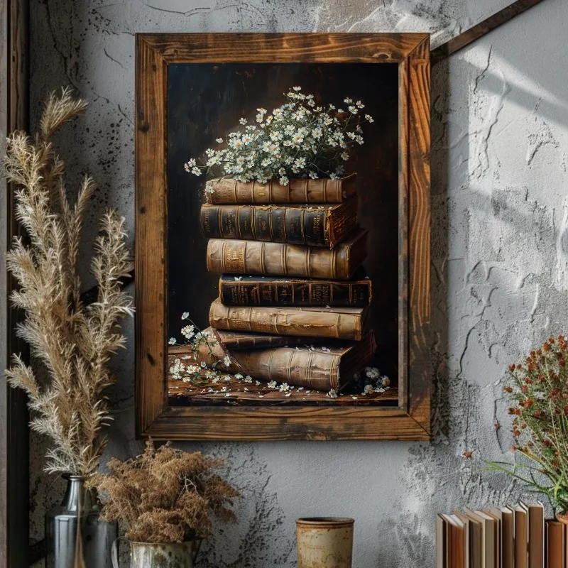 Vintage Dark Academia Bookstore Poster Witchy Book Bookish Canvas Painting Wall Art for Library Room Home Decor Bibliophile Gift thumbnail 5
