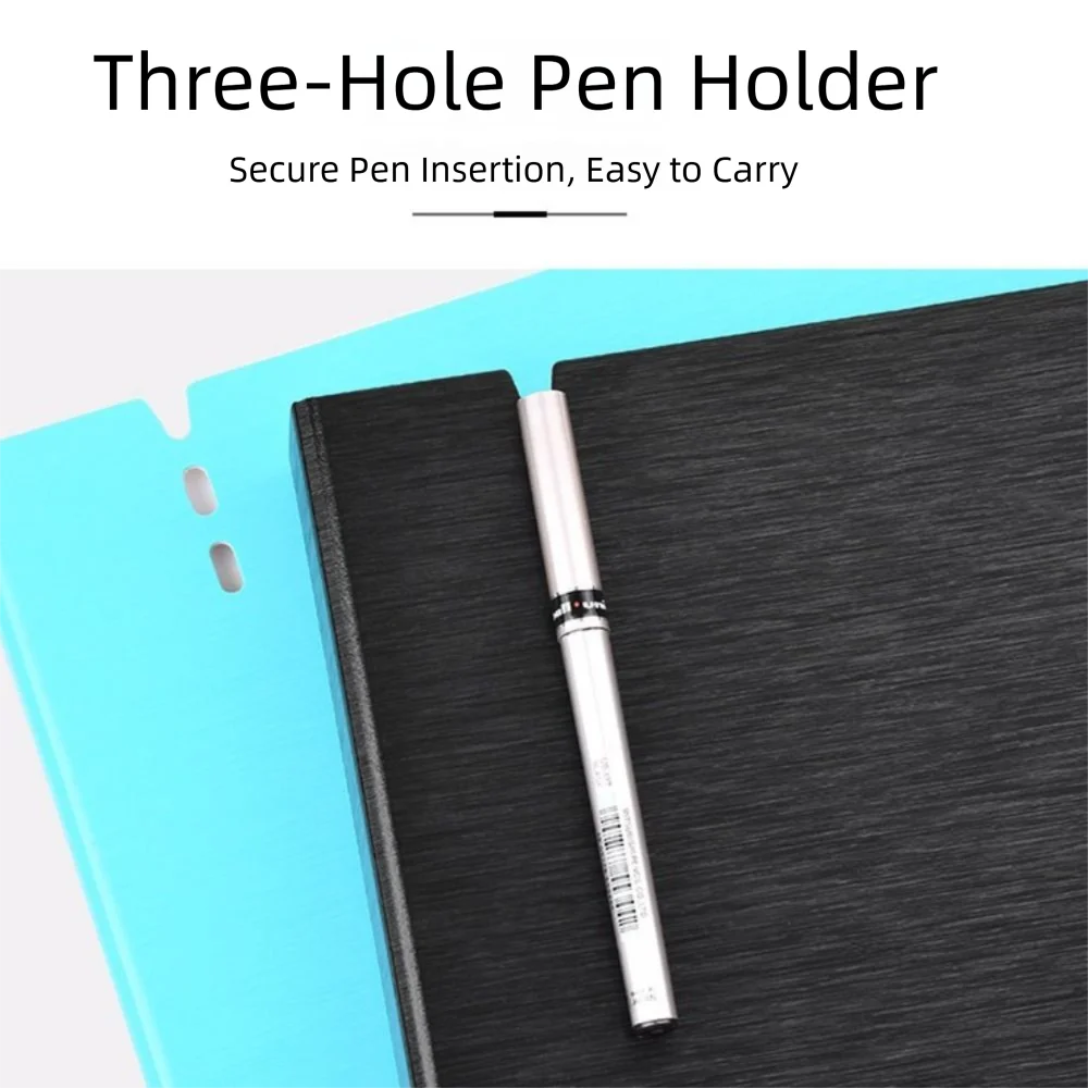 New PP A4 File Folders 4 Hole Waterproof Binder Folders D-Shaped Binder Display Book School Supplies Filing Products thumbnail 2