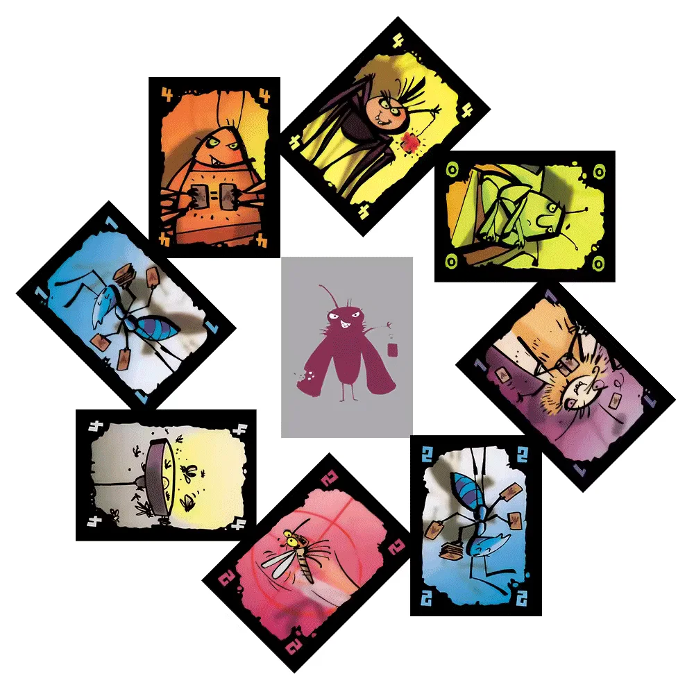 Polilla Tramposa Español Playing Card Game The Cheating Moth Spanish Board Game Juego Cartas Family Games For Party thumbnail 4