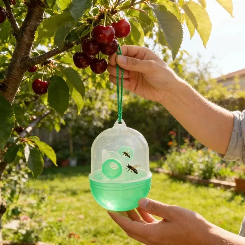 5/1PCS Reusable Fly Wasp Insect Traps Hanging Plastic Hornet Catcher Fly Killer Garden Orchard Insect Trap Pest Control Products thumbnail 4