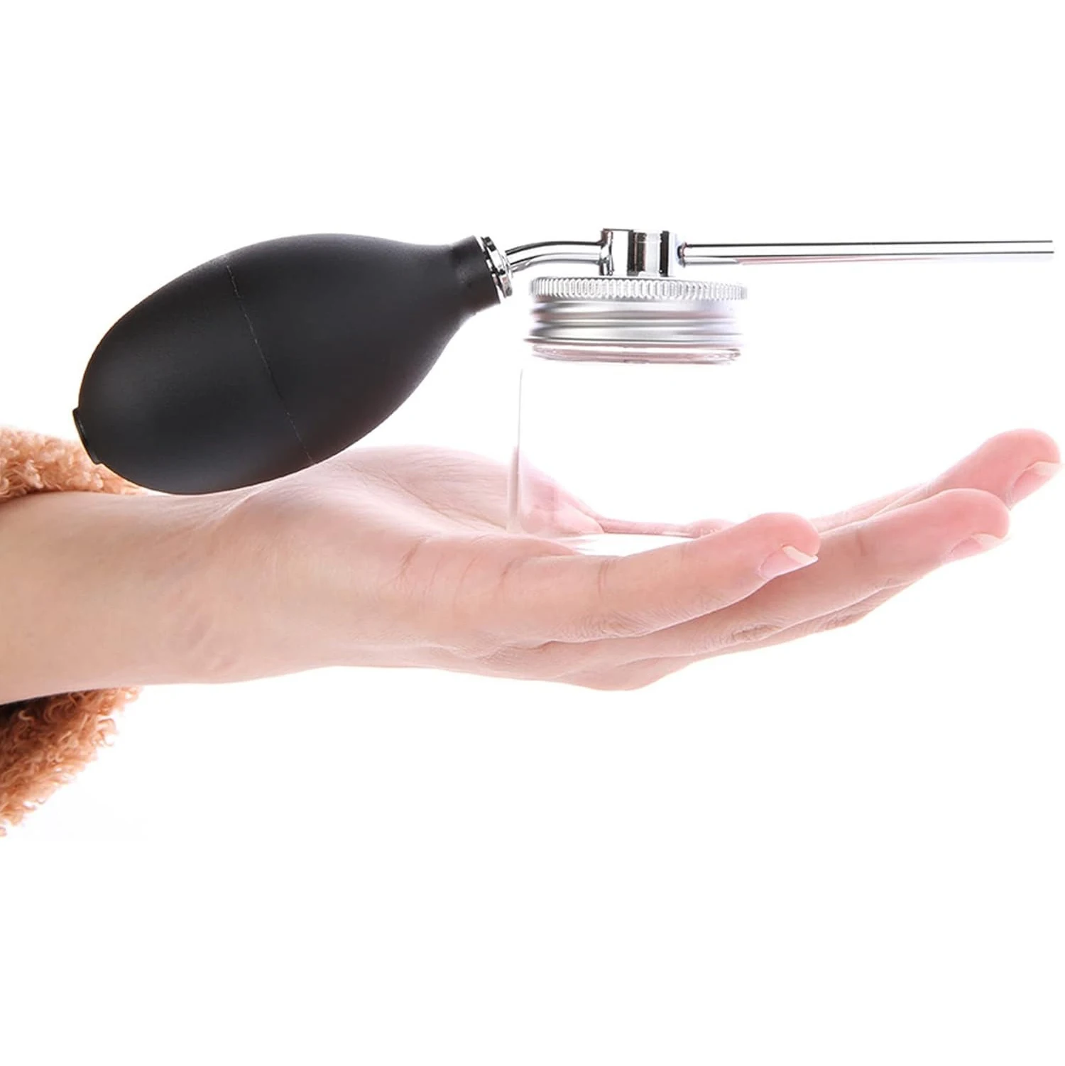 Refillable Barber Powder Spray Bottle Hair Building Fiber Applicator Talc Powder Blower Puffer Tools Salon Accessories thumbnail 4