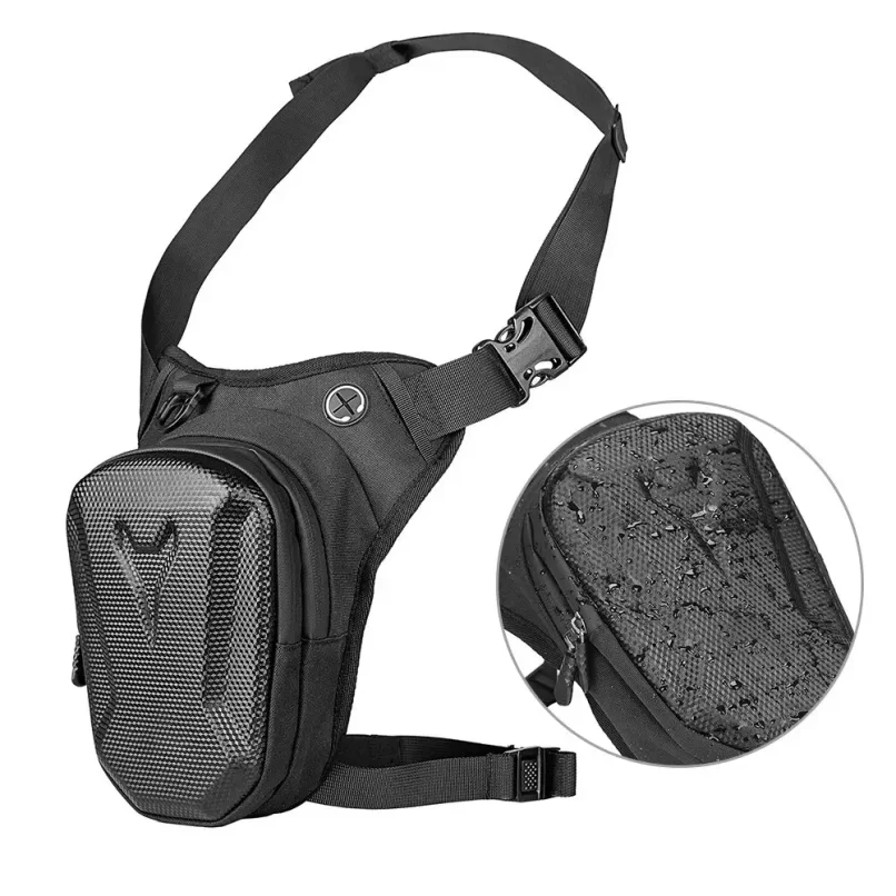 Motorcycle Leg Side Bag EVA Hard Shell Outdoor Casual Waist Bags Motorbike Mobile Phone Purse Hip Bum Pack thumbnail 6