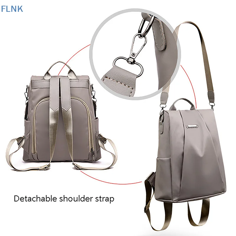 [FN]New Anti Theft Backpack Women Backpacks Multifunctional Travel Backpack Fashion Detachable Shoulder Strap Shoulder Bag