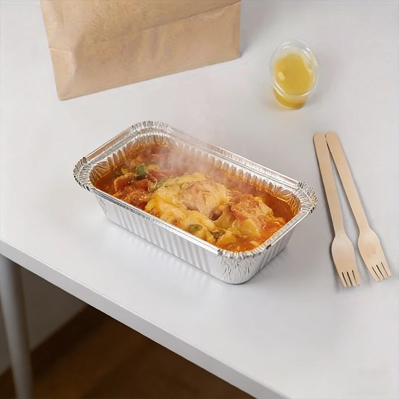 10/20/30PCS Disposable Aluminum Foil Food Container Cooking Kitchen Picnic Disposable Aluminum Foil Food Container thumbnail 4