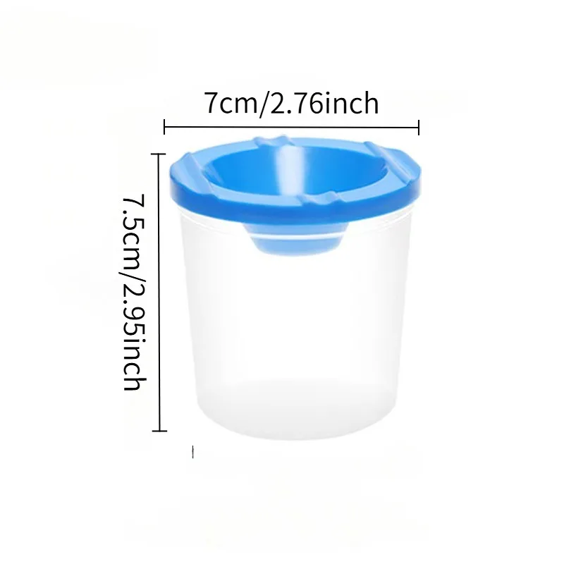Kids Art Brush Wash Cup, Multi-Purpose Cleaning Bucket for Watercolor Gouache Painting, Creative DIY Graffiti Tool for Art Class thumbnail 5