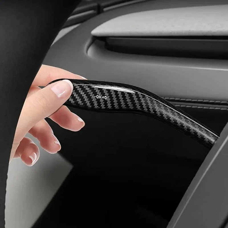 For Tesla Model 3 Y/YL Juniper Highland 2025 2026 Gear Lever Sleeve Shift Cover Steering Wheel Handle Protection Shifter Shell thumbnail 3