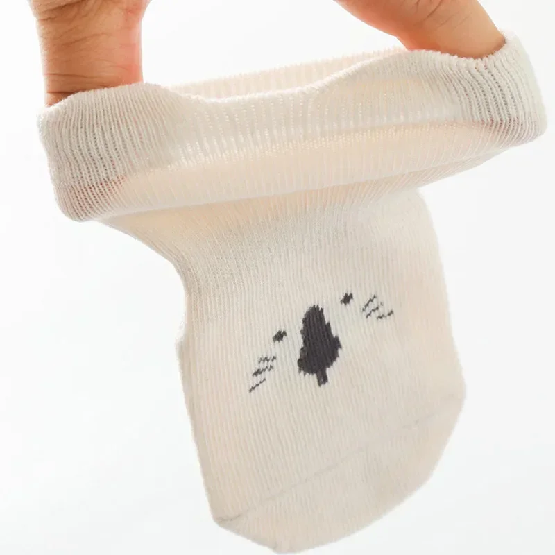 3/5 Pairs Baby Adorable Animals Pattern Non Slip Floor Socks, Breathable Casual Socks for Boys and Girls Kids Indoor Activities thumbnail 5