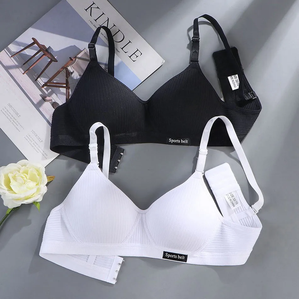 Girl Training Bras Cotton Underwear Back Buckle Design Bralette Adolescent Comprehensive Breathable Teenager Girl Sport Tops Bra thumbnail 3