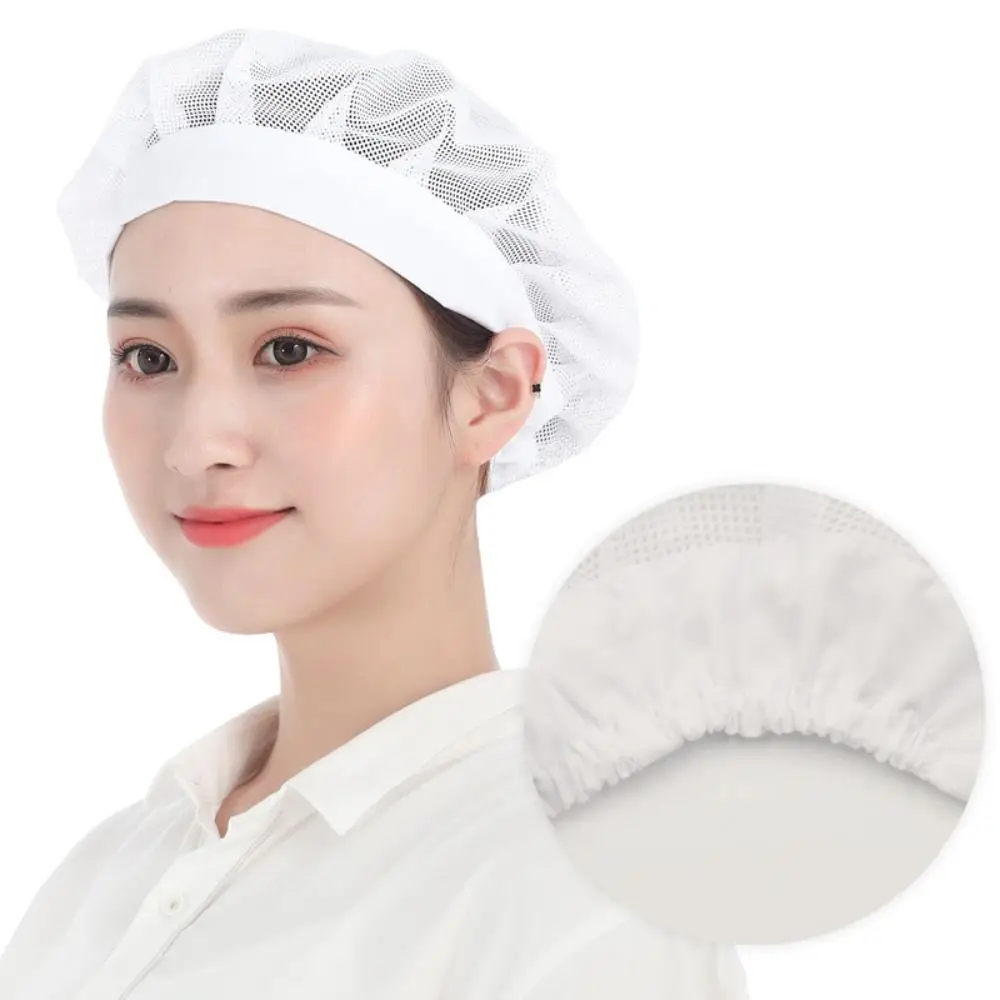 Women Man Cotton Dust proof WorkChef Hat Kitchen Cooking Chef Cap Food Service Hair Nets Chic Bundled Hair Nets Work Wear thumbnail 4