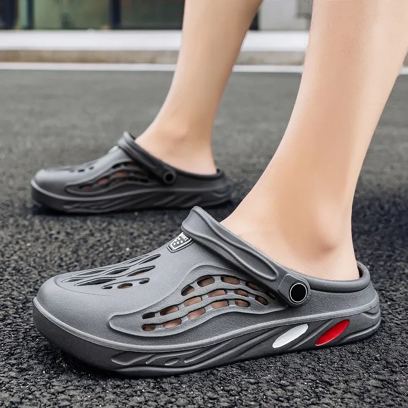 Plus Size 47 48 49 Men Summer Clogs Sandals EVA Slippers Men and Women Garden Shoes Beach Sandals Couple's Outdoor House Slides thumbnail 2