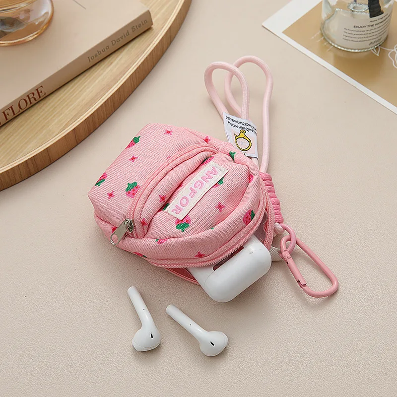 Women's Bag Pendants Lipstick Earphones Mini Storage Bag Trendy Versatile Bag Accessories Multifunctional Coin Purses Keychains thumbnail 2