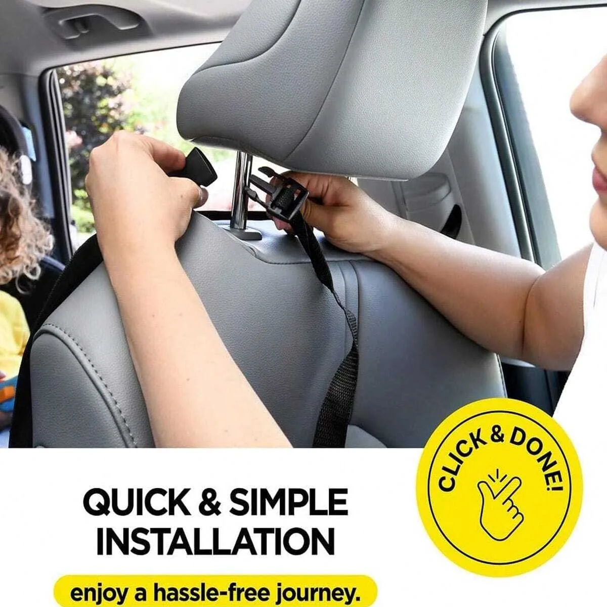 Car rear seat storage case with 3 storage pockets, oversized waterproof rear seat protector, dust, mud and scratch resistant thumbnail 5