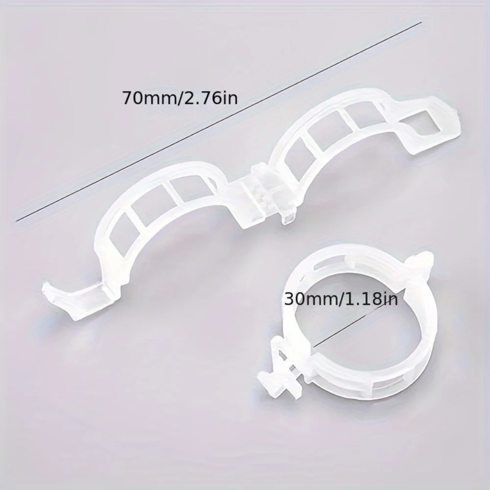 100 Plastic Plant Clips, Reusable Support Connectors, Protect Grafted Plants, Fix Vegetables and Tomatoes, Gardening Supplies thumbnail 2