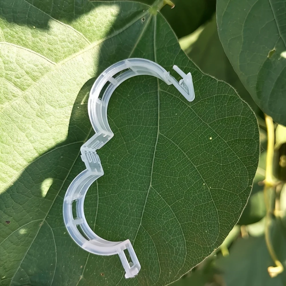 100 Plastic Plant Clips, Reusable Support Connectors, Protect Grafted Plants, Fix Vegetables and Tomatoes, Gardening Supplies thumbnail 5