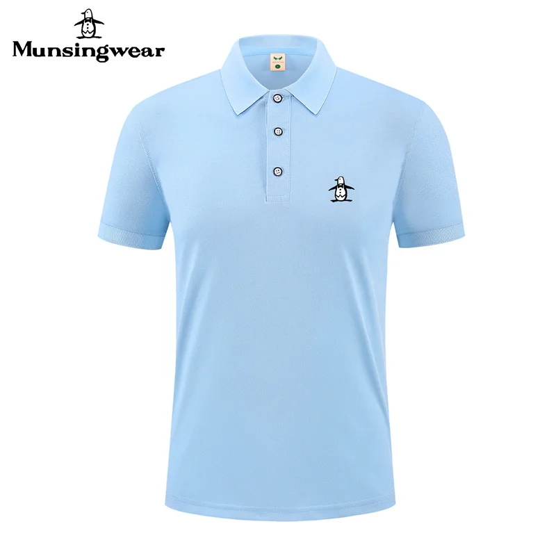 Golf summer new men's polo shirt, fashionable outdoor fishing casual breathable men's short sleeved top thumbnail 3