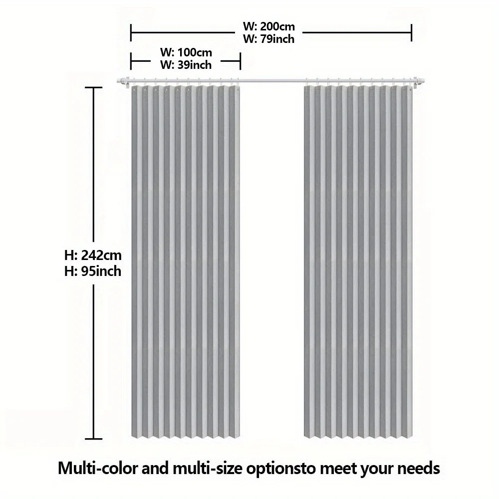 Room Divider Curtain Privacy Panel for Bedroom and Living Room, Space Separator for Studio Loft and Closet Decor thumbnail 6