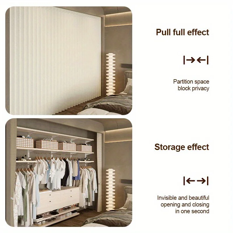 Room Divider Curtain Privacy Panel for Bedroom and Living Room, Space Separator for Studio Loft and Closet Decor thumbnail 5
