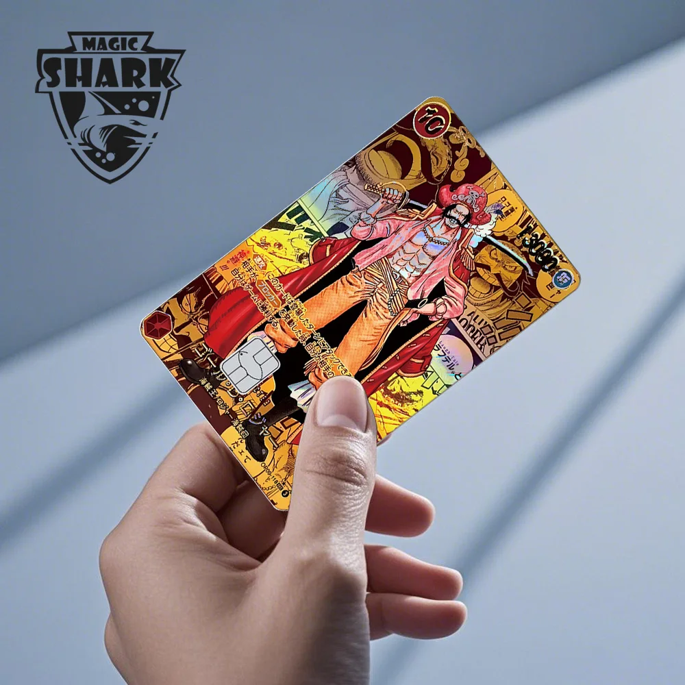 2026 New TCG Card Style Luffy Zorro Nami Ace OP Lazer Holographic Thin Sticker Film Skin for Debit Credit Card thumbnail 4