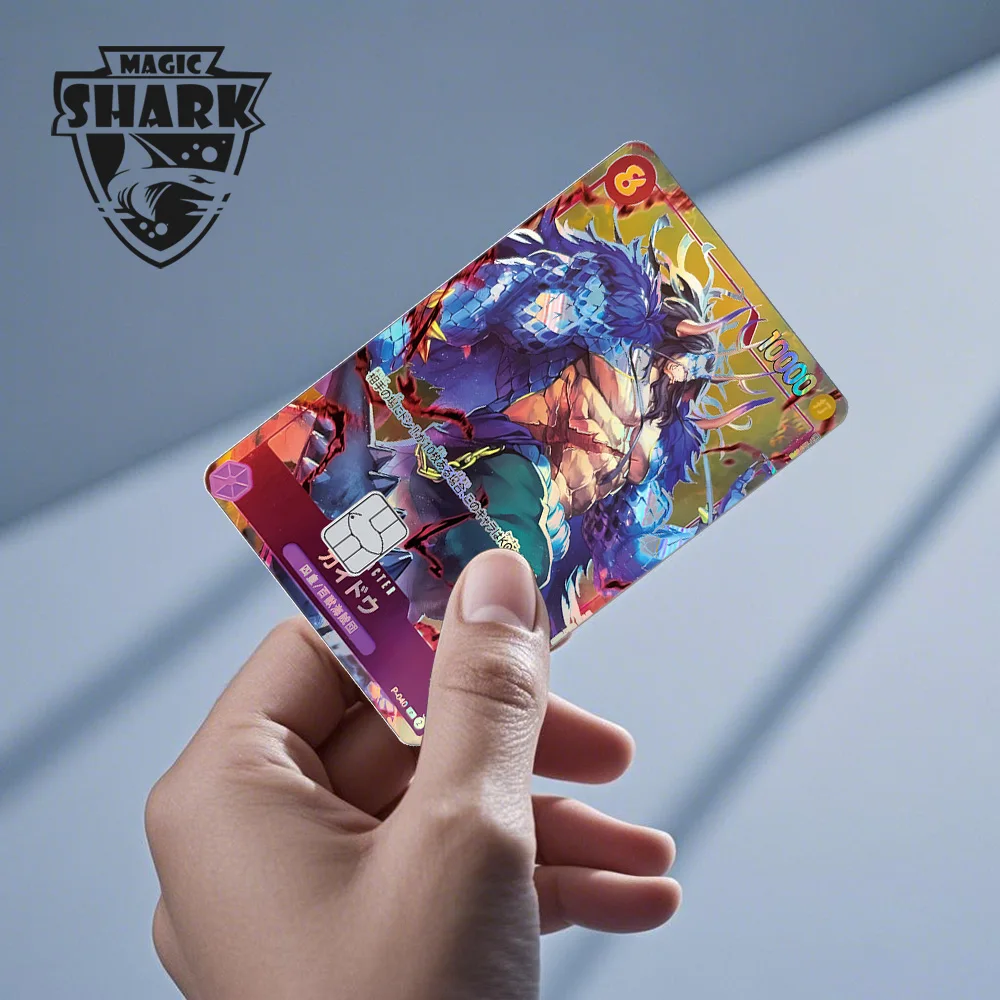 2026 New TCG Card Style Luffy Zorro Nami Ace OP Lazer Holographic Thin Sticker Film Skin for Debit Credit Card thumbnail 3