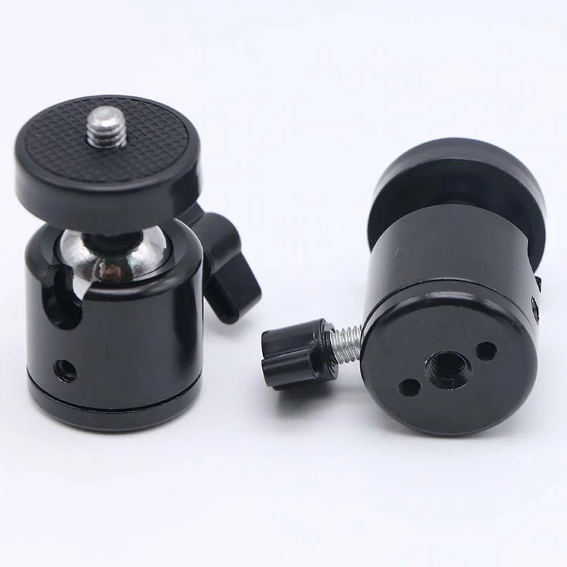 1/4 Inch Swivel Metal Mini Ball Head Tripod Mount Adapter For GoPro 13 Insta 360 DSLR Camera Camcorder Light Bracket Accessories thumbnail 4
